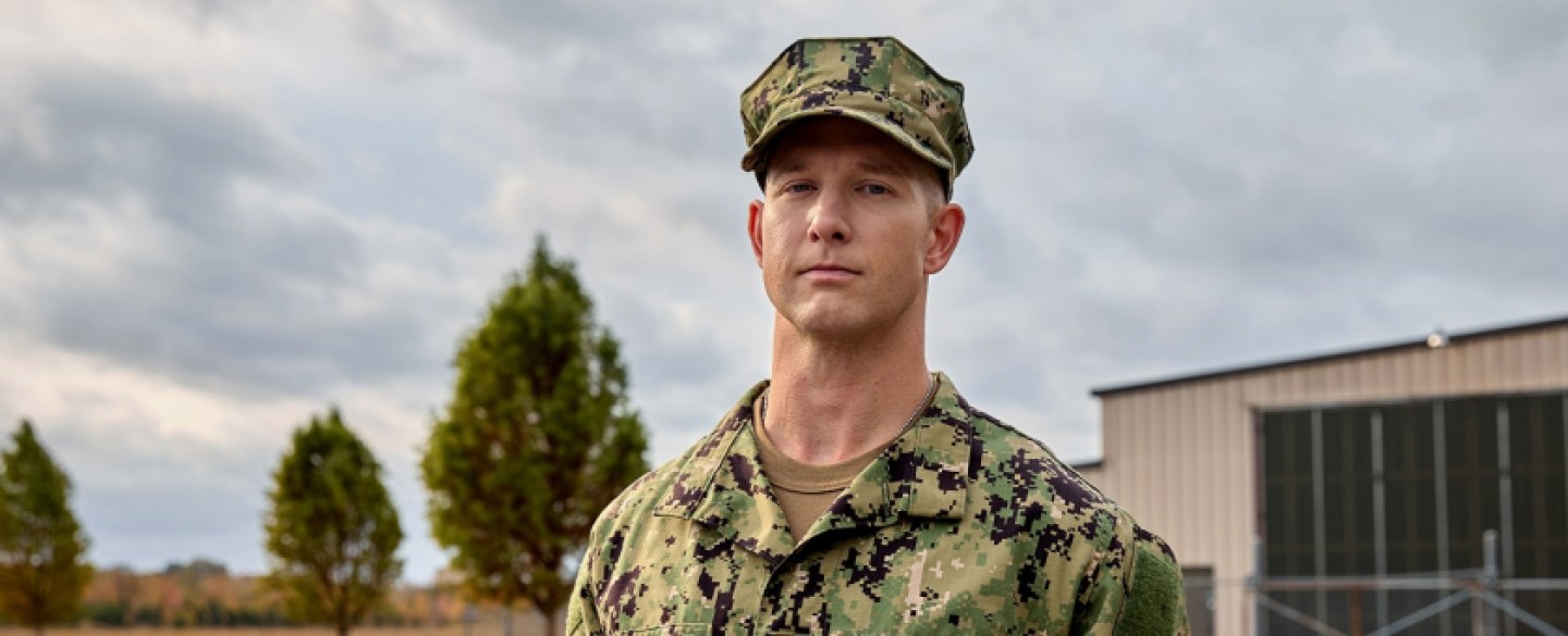 Service Member at-Naval Air Station