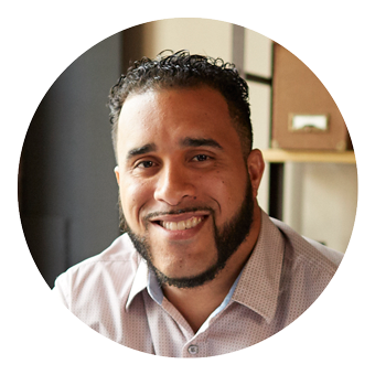 Headshot of Francisco R., Class of 2016, a man with short hair and a beard, who wears a polo shirt.