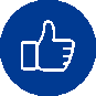 thumbs up icon for formal recommendation