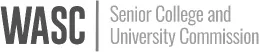 wasc - senior college and university commission logo