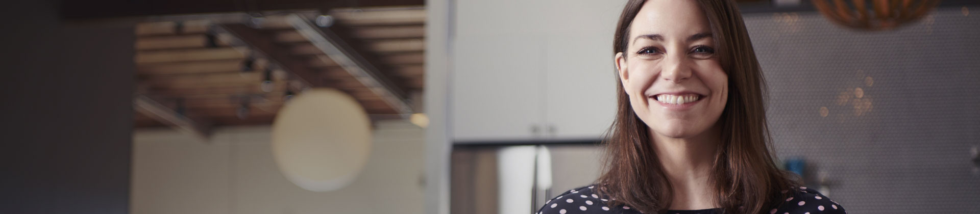 Woman smiling in office