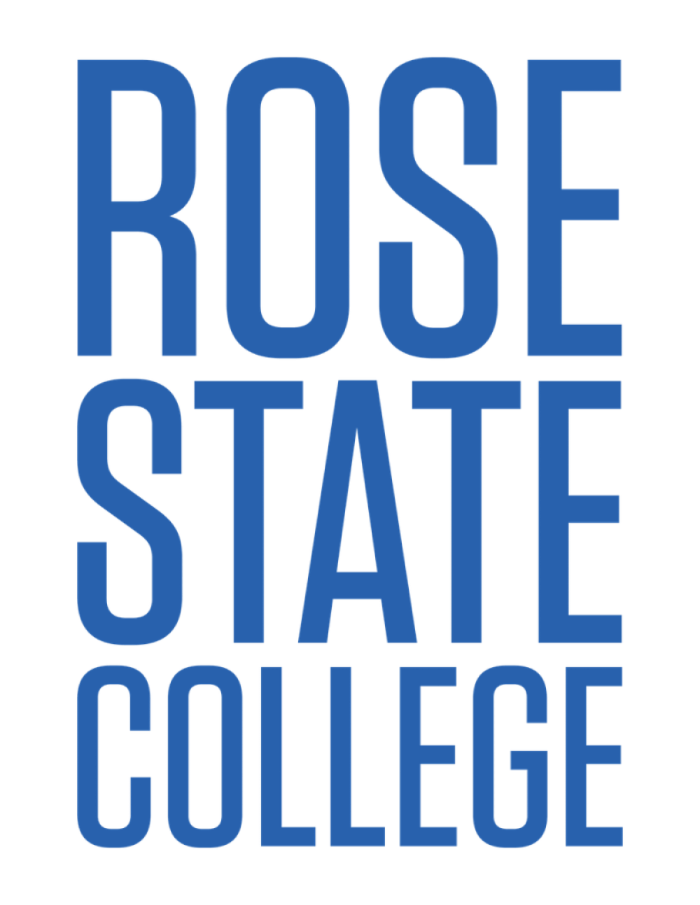 Rose State College Logo in blue text