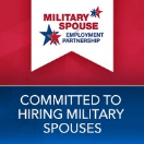 military spouse logo "committed to hiring military spouses"