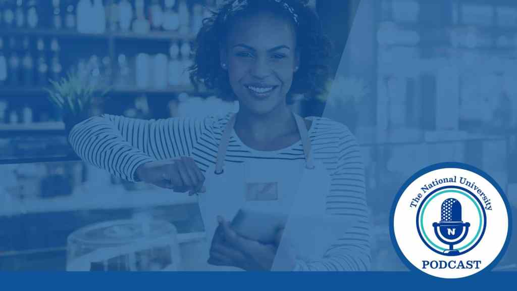 female entrepreneur standing in a shop