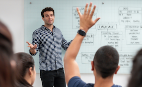 person teaching