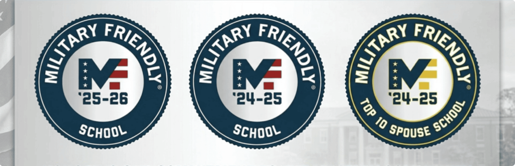 National University Military-Friendly College logos