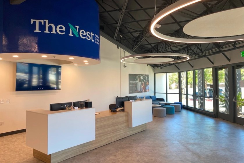 The NEST learning center in Escondido lobby